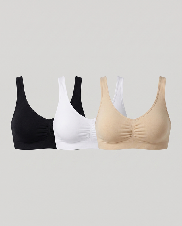 YOMA – Nahtloser Balance BH · 3er Set