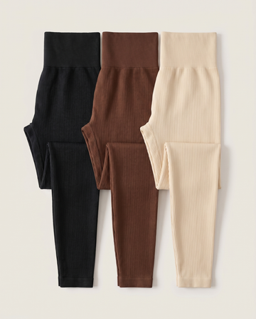 YOMA Elegance Leggings 3er Set – drei Leggings nebeneinander